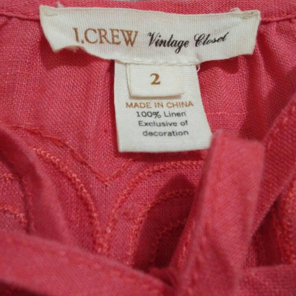 J crew vintage closet linen embroidery  :Boxi8: - Picture 6 of 6